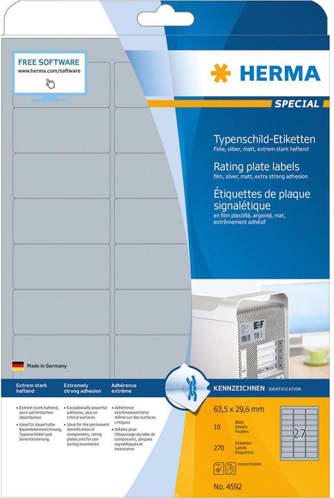 Immagine prodotto HERMA Etichette per targhette A4