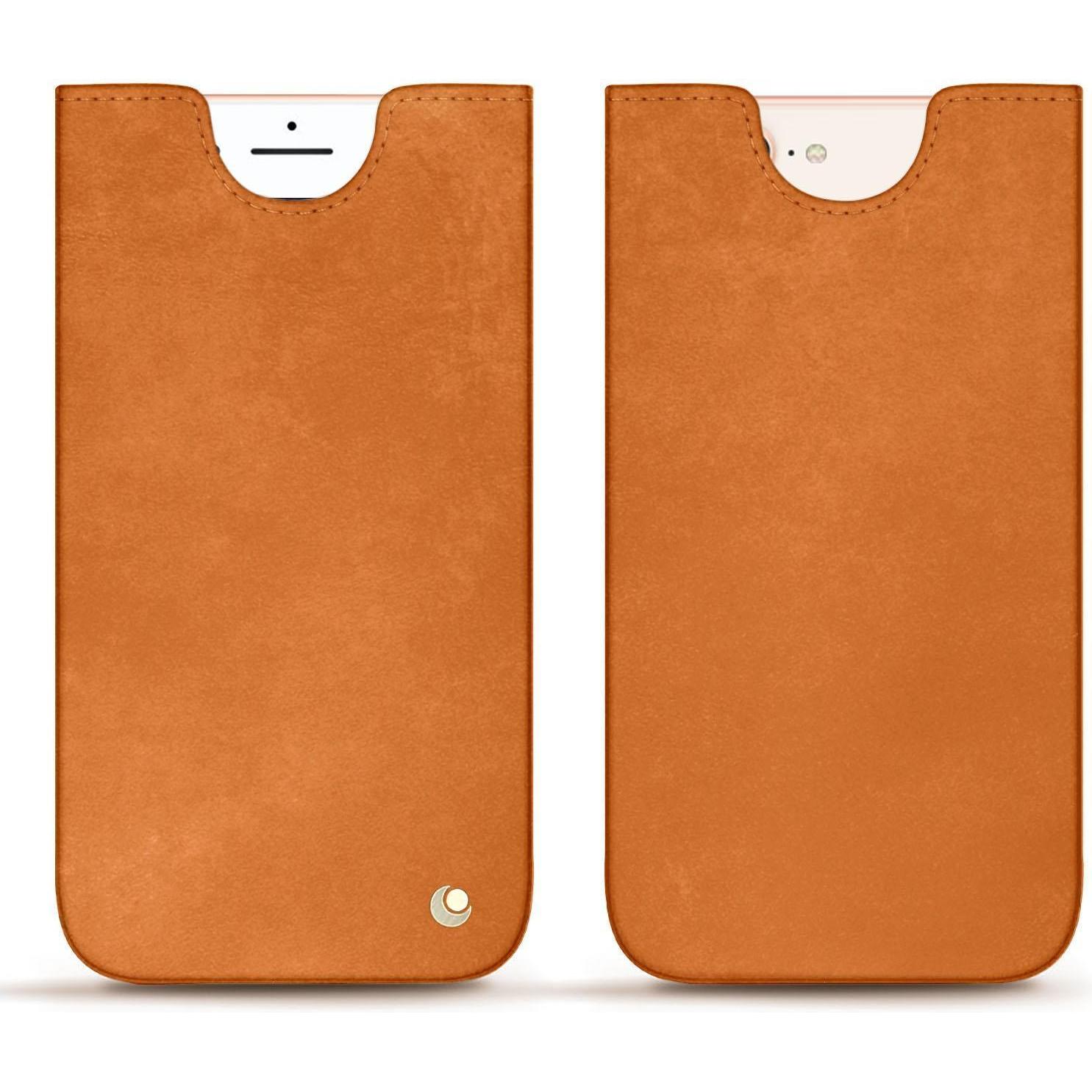 Thumbnail - Noreve Lederschutzhülle (Apple iPhone 8 Plus), Smartphone Hülle, Orange