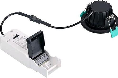 Produktbild Sylvania LED Einbaustrahler IP65 5,4W DIMCCT, schwarz 230V, Abstr 38, dimmbar, schwenk (550 lm)