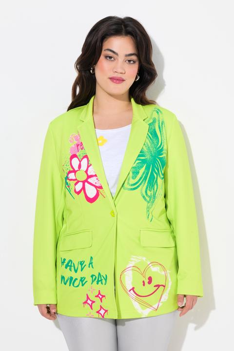 Actual product image Angel of Style Blazer, Scuba, gemalter Druck (54)