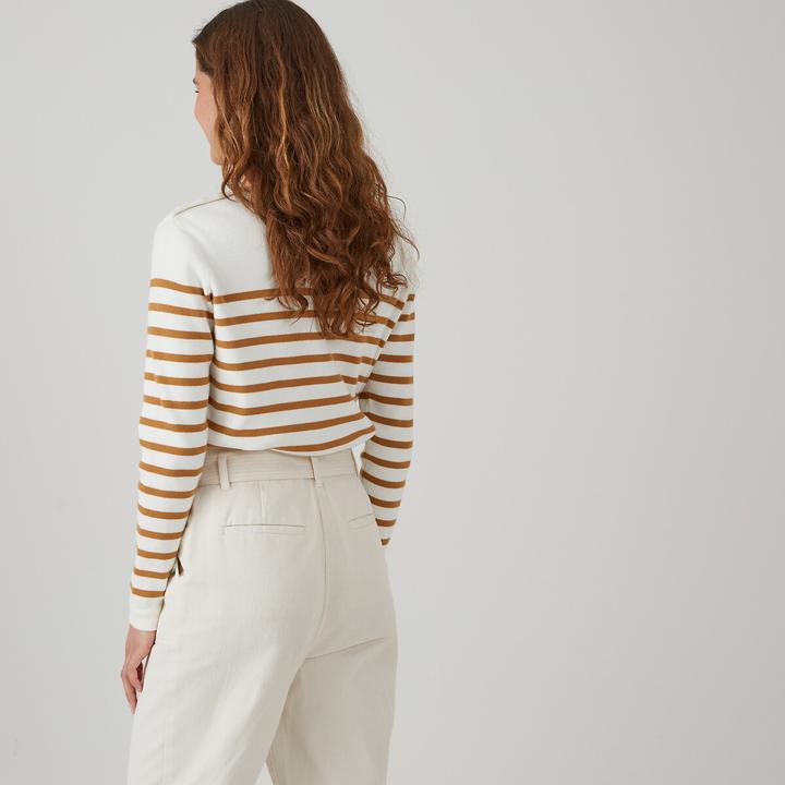 Produktbild La Redoute Collections Matrosenpullover aus Bio-Baumwolle (XXL)
