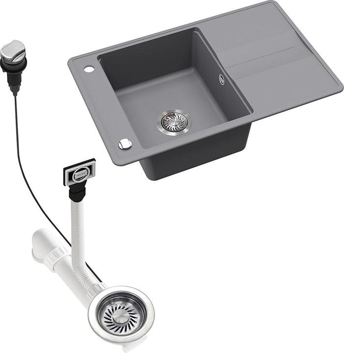 Actual product image Bergström Kyoto (Fitted sink with draining board, 78 cm, 50 cm)