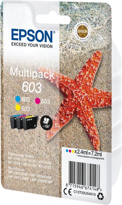 Image du produit Epson 603 Multipack (C, M, Y)