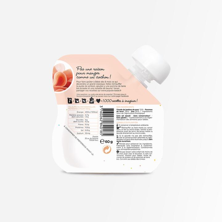 Immagine prodotto Popote Quetschie Schinken BIO (60 g)