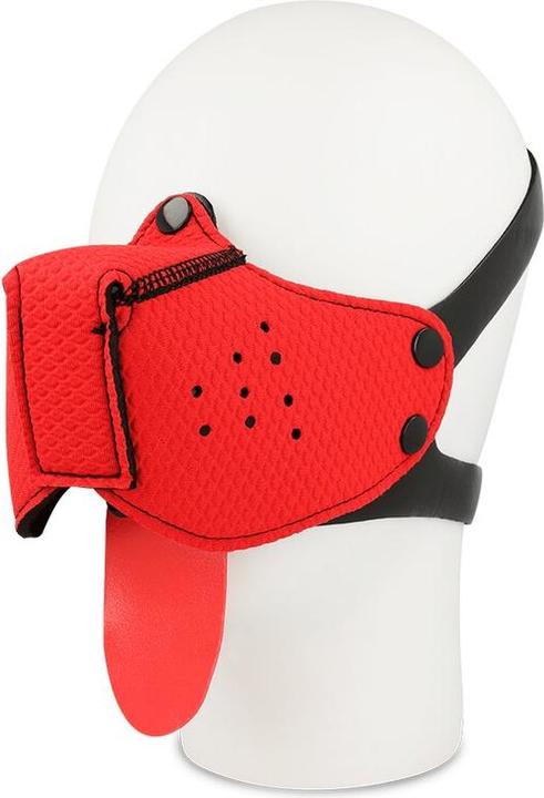 Actual product image Ohmama Fetish Dog Muzzle - Red