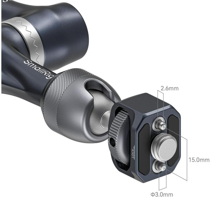 Actual product image SmallRig Rosette Magic Arm (7") with ARRI Locating Screw 4899