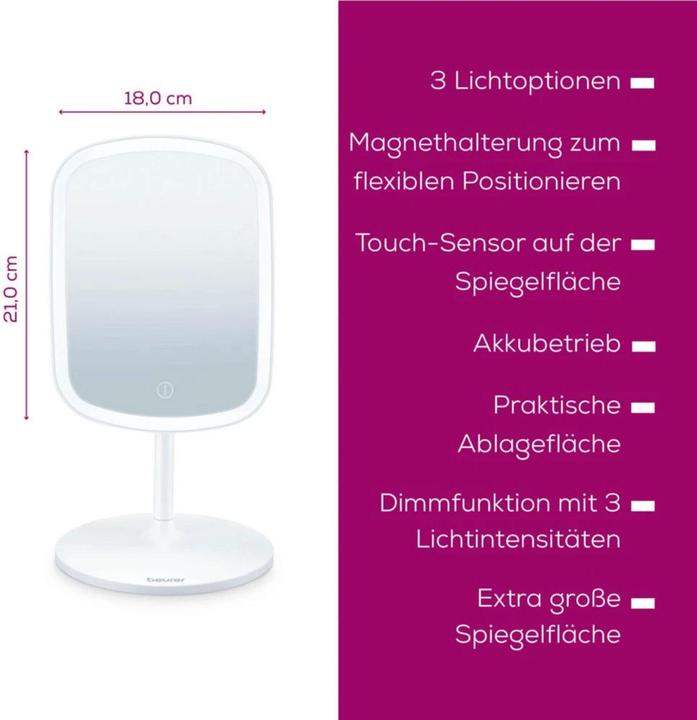 Actual product image Beurer BS47 Limited Edition Kosmetikspiegel beleuchtet
