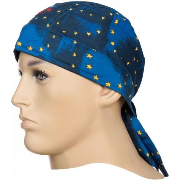 Elmag - Hitzekopfschutz Bandana "EU flag" aus Baumwolle, KopfØ 46-68 cm, WELDAS 23-3609 (59177)