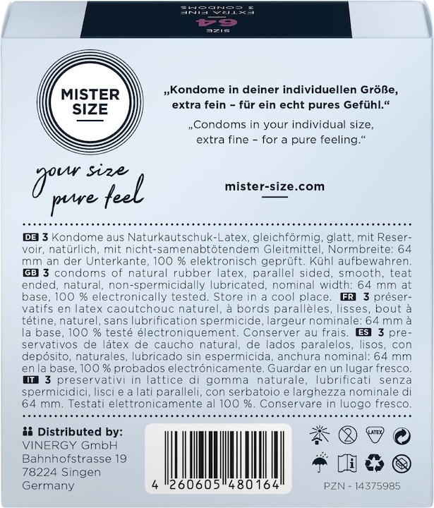 Actual product image Mister Size 64 (3 pcs.)