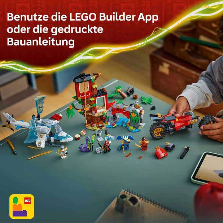 Actual product image LEGO Showdown am Baumhaus mit dem Ninja-Bike