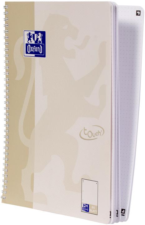 Produktbild Oxford Collegeblock Touch, DIN A4+, gepunktet, 80 Blatt dotted, 90 g/qm Optik Paper, robuster Kartondeckel (A4+, Gepunktet, Harter Einband)