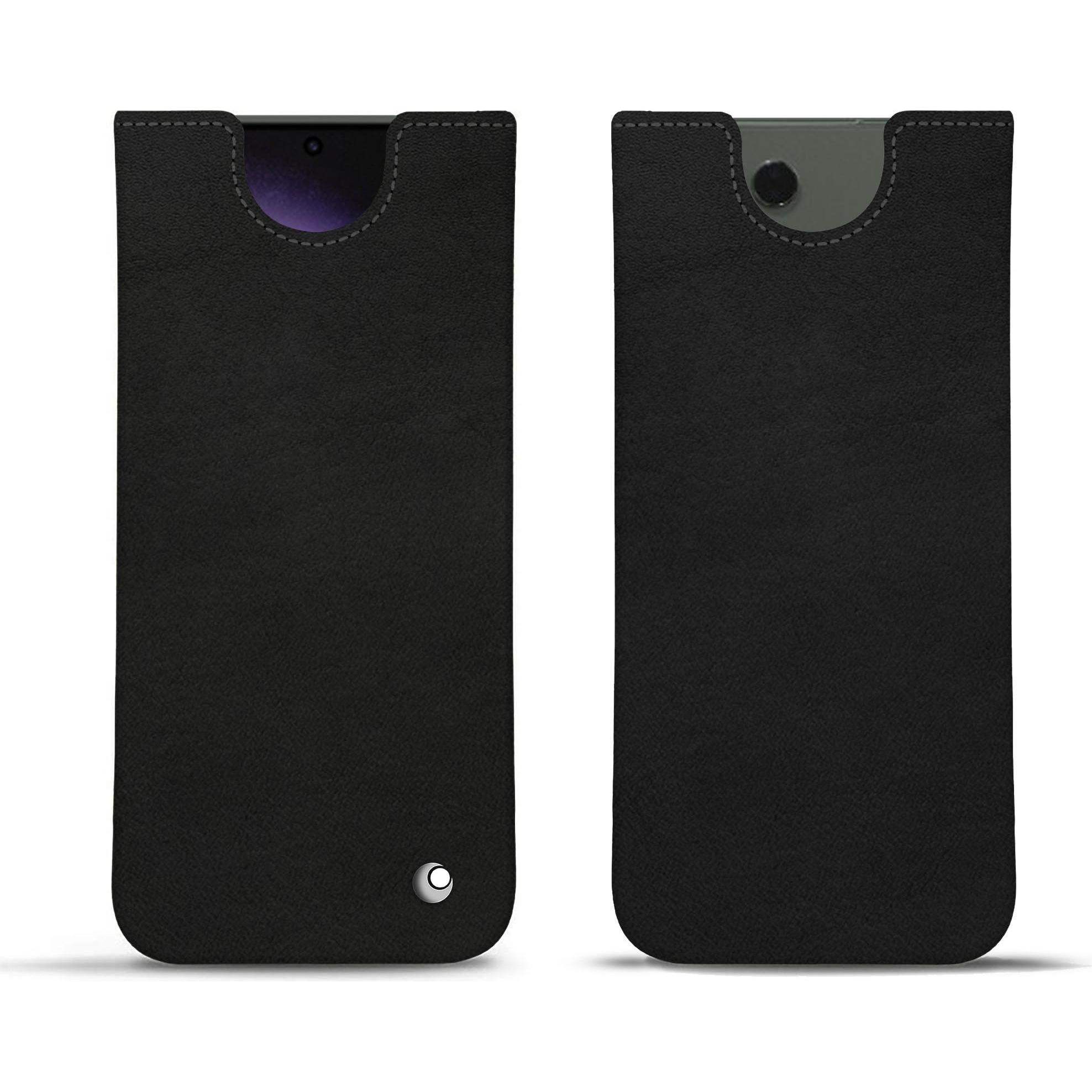 Noreve Lederschutzhülle (Samsung Galaxy S24 Ultra), Smartphone Hülle, Schwarz
