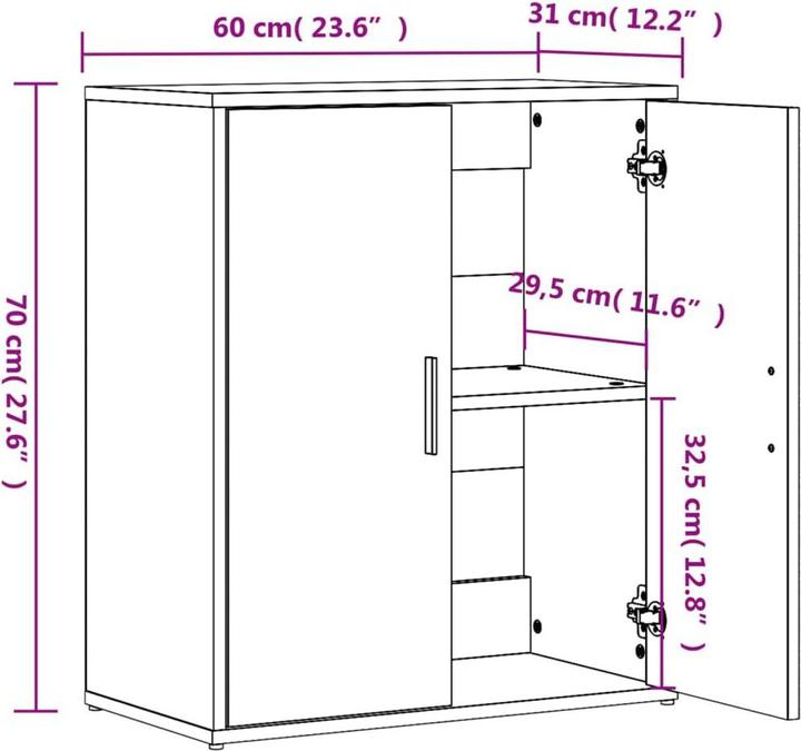 Image du produit vidaXL Sideboard (60 x 31 x 70 cm)