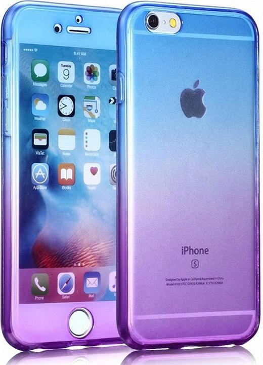 Actual product image König Design Sony Xperia M5 Full Body 360 Silicone Protective Case Mobile Phone Cover Case Blue / Purple (Sony Xperia M5)