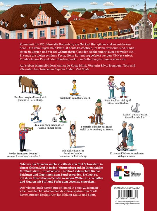 Immagine prodotto Wimmelbuch Rottenburg (Tedesco, Città di Rottenburg, van der Straeten Gabi, 2024)