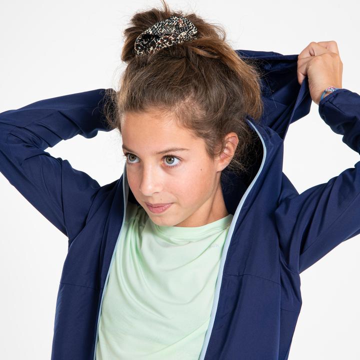 Image du produit Kiprun Veste Running coupe vent Enfant - Wind Jacket JR Marine grise (128)