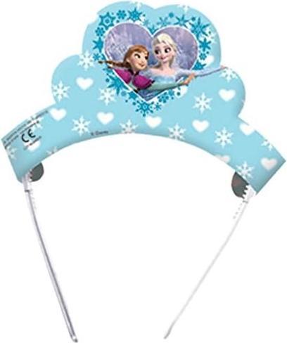 Actual product image Disney Frozen Tiara Anna And Elsa Birthday Party Hats (Pack of 6)
