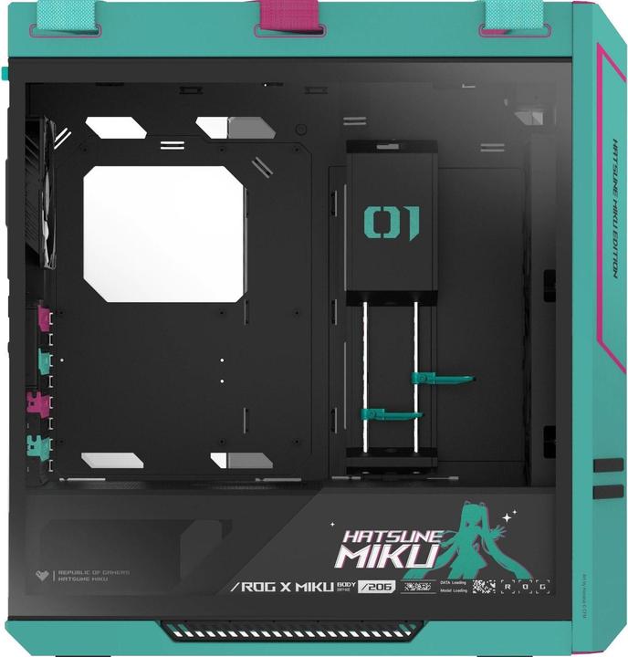 Actual product image ASUS Geh Rog Strix Helios Ii Gx601s Hatsune Miku (mATX, Mini-ITX, ATX)