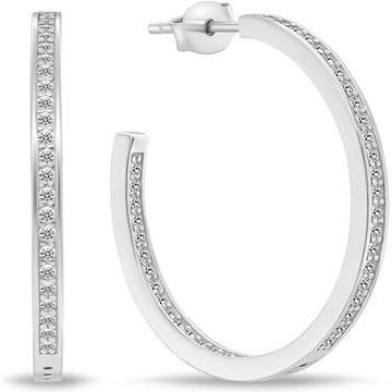 Brilio, Ohrringe, Silver - Elegant silver earrings with zircons EA767W