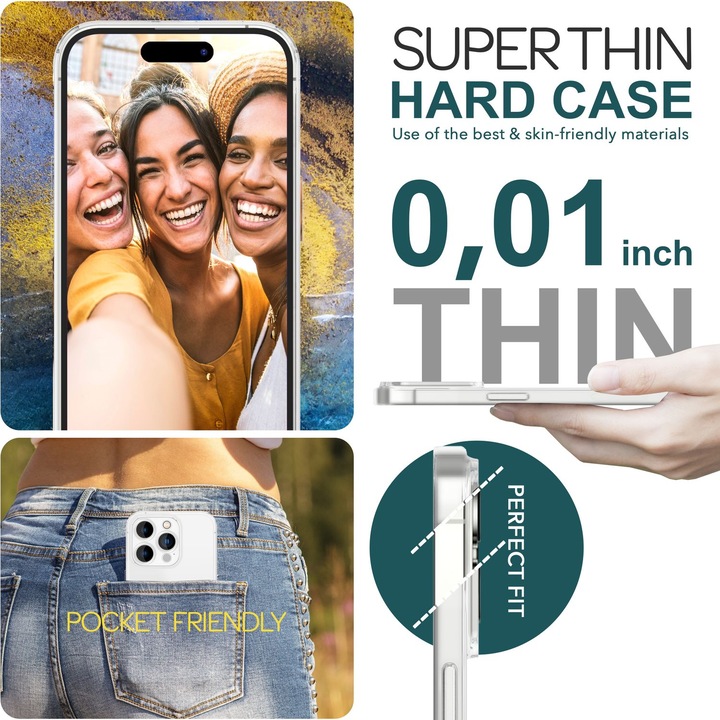 Actual product image Nalia Extremely Thin 0.3mm Matt Hardcase (Apple iPhone 15 Pro Max)
