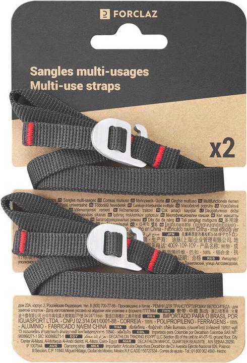 Image du produit Forclaz sangles multi-usages 10mm x2 338645