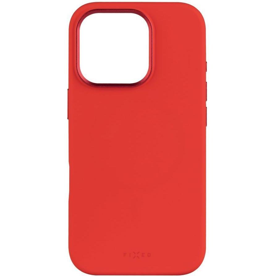 Fixed MagFlow korrigiert Rückseite Apfel iPhone 16 Pro Flüssiges Silizium Rot (Apple iPhone 16 Pro), Smartphone Hülle, R...