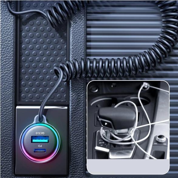 Image du produit Joyroom Chargeur de voiture filaire 3 en 1 (55W)
