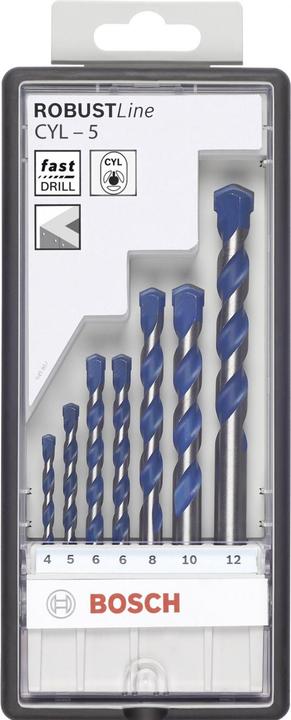 Produktbild Bosch Professional Zubehör 7-tlg. CYL-5 Betonbohrer-Set, Robust Line, 4–10 mm (4,0-10 mm)