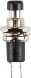 Produktbild Velleman Push-Button Switch Off-(On) Black
