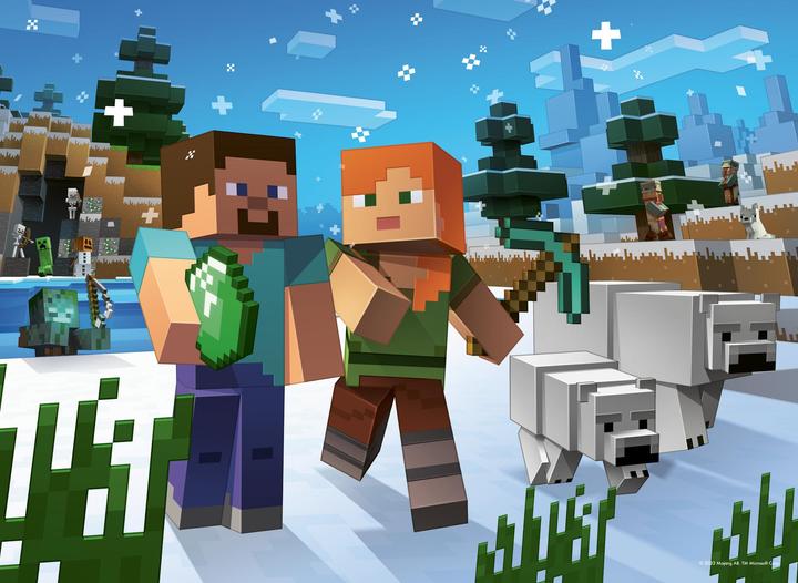 Produktbild Ravensburger Minecraft-Puzzle 4x100pzs (100 Teile)