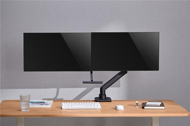 Actual product image Goobay Doppel-Monitorhalterung Office, schwarz (Table, 32", 18 kg)