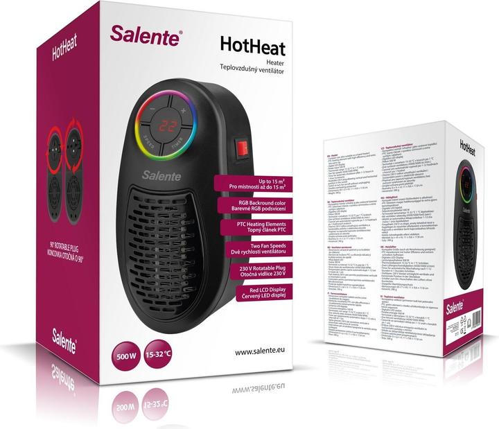 Produktbild Evolveo Salente HotHeat, Heizlüfter, 500 W, schwarz (500 W)