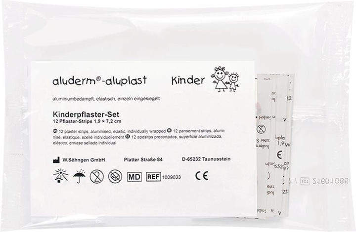 Produktbild Söhngen aluderm aluplast Kinderpflasterset, 12 Stk., einzeln (12 x)
