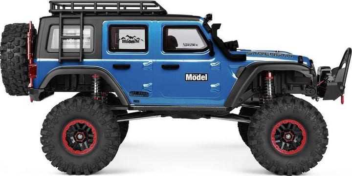 Actual product image WL Toy Blauw (metallic) Brushed 1:10 RC auto Elektro Crawler 4WD RTR 2,4 GHz Incl. accu en lader