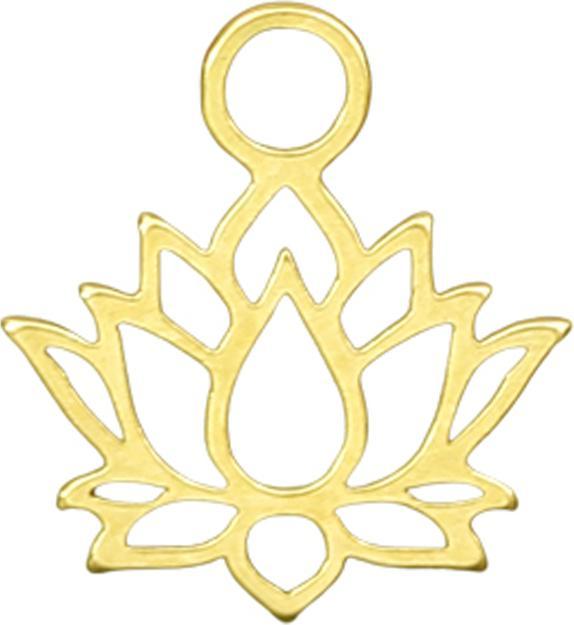 Image du produit Star Piercing Anhänger vergoldet Lotusblume (sans laiton, Acier chirurgical 316L)
