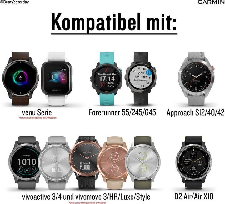 Immagine prodotto Garmin Quick Change (20 mm, Silicone)