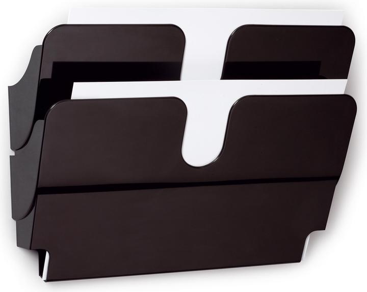 Durable Prospektständer Flexiplus 2 A4 quer, Schwarz (A4)