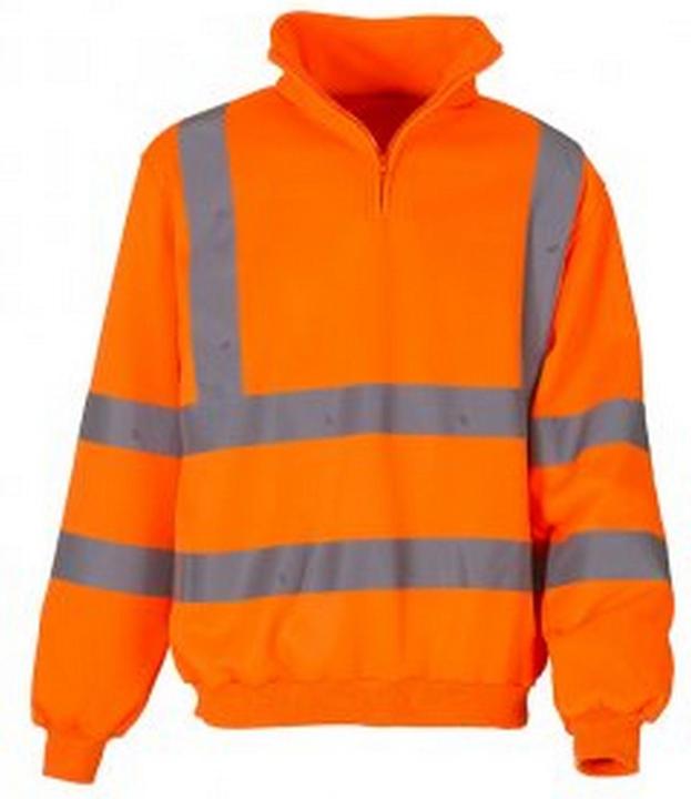 Yoko Zip stand-up collar HiVis jacket (L)