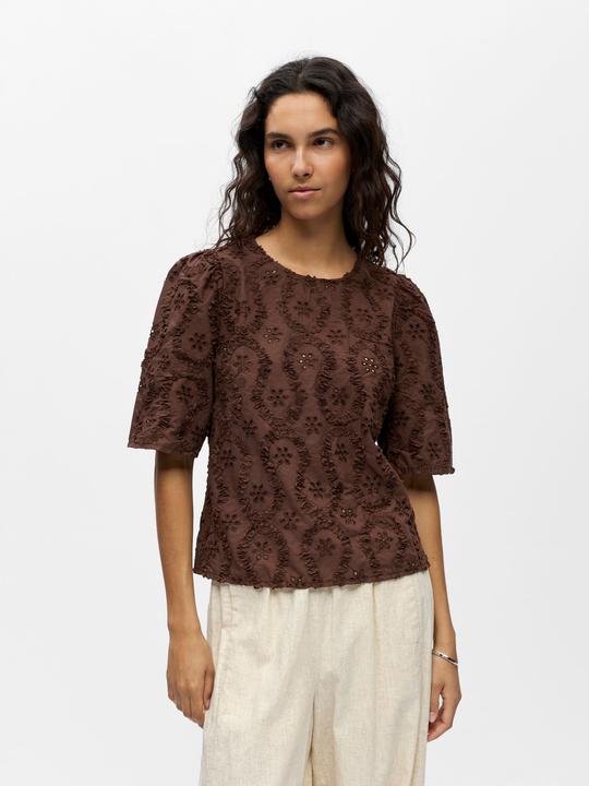 Actual product image Object Besticktes Oberteil mit Puffärmeln (40)