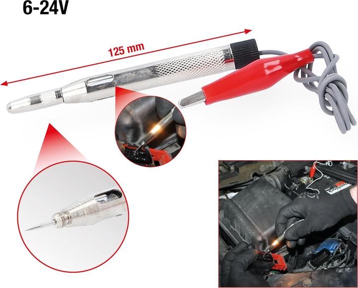 Produktbild KS Tools Prüflampe 6-24 V, 125mm