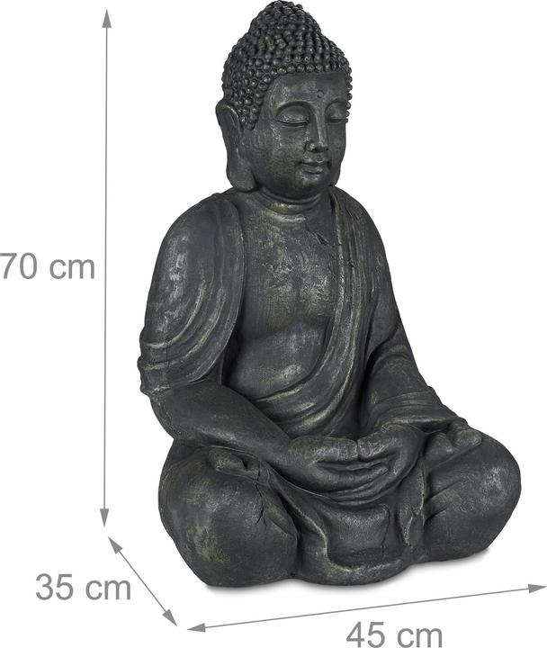 Actual product image Relaxdays Buddha Figur
