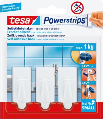 Actual product image tesa Self adhesive hooks