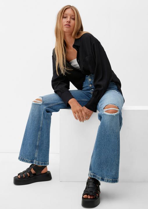 Immagine prodotto S.Oliver Bluse Crêpe-Bluse aus Viskosemix (34)