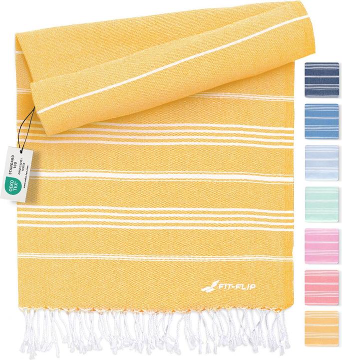Image du produit Fit-Flip Drap de hammam Coton recyclé (100 x 200 cm)