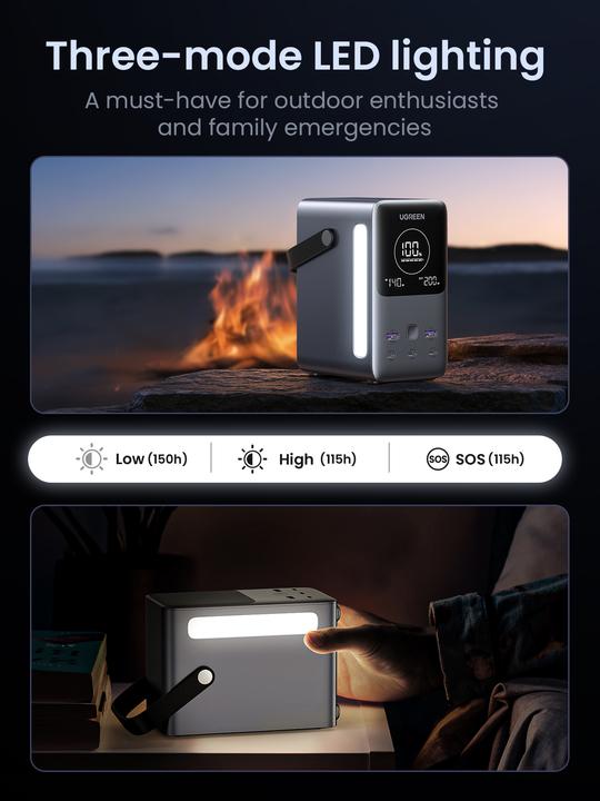 Image du produit Ugreen Nexode (48000 mAh, 300 W, 153.60 Wh)