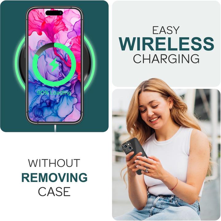 Produktbild Nalia Hybrid Hülle Matt Transparent Frosted (Apple iPhone 15 Plus)