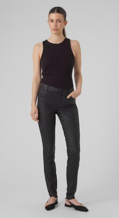 Produktbild Vero Moda VMJUDY Normal Waist Slim Coated Hose (30)