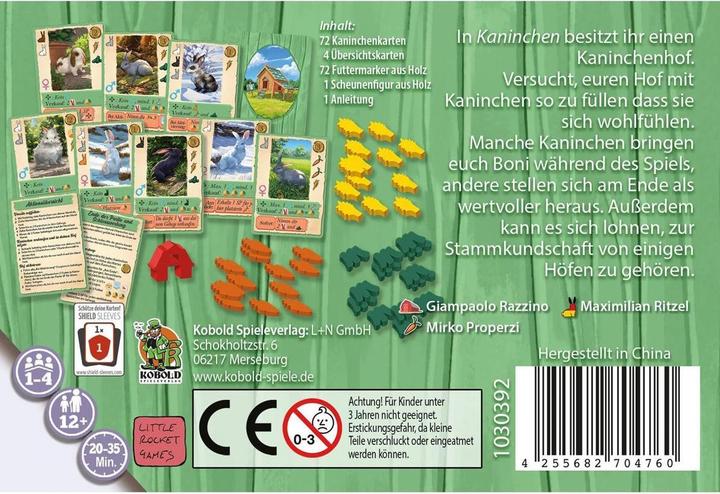 Actual product image Rabbit (German, 1 - 4 Players)
