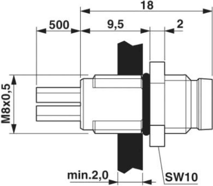 Produktbild Phoenix Contact Sensor-/Aktor-Einbausteckverbi