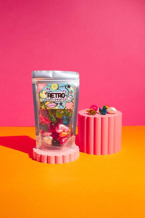 Bare Boutique Badeperlen im Retro-Stil der 90er-Jahre Randoms, Jumbo-Mischbeutel, 30 Stück (Badeperlen)